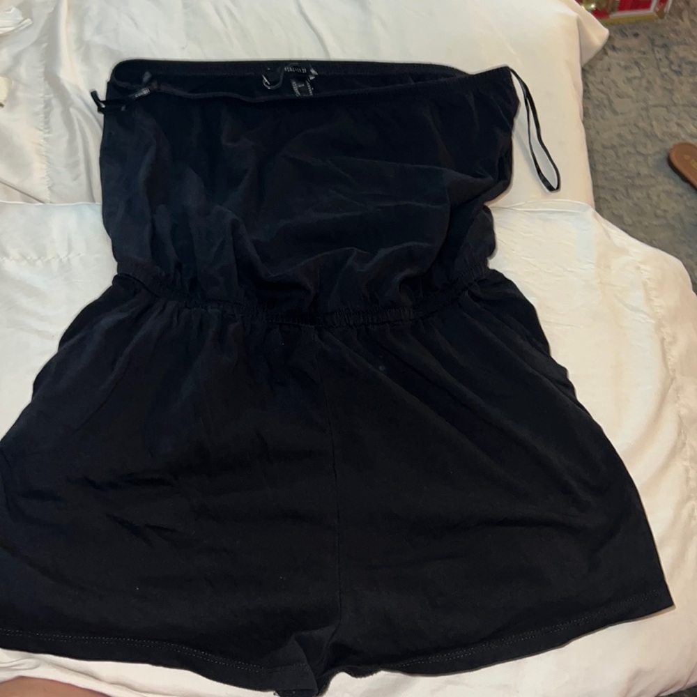 F21 black Romper